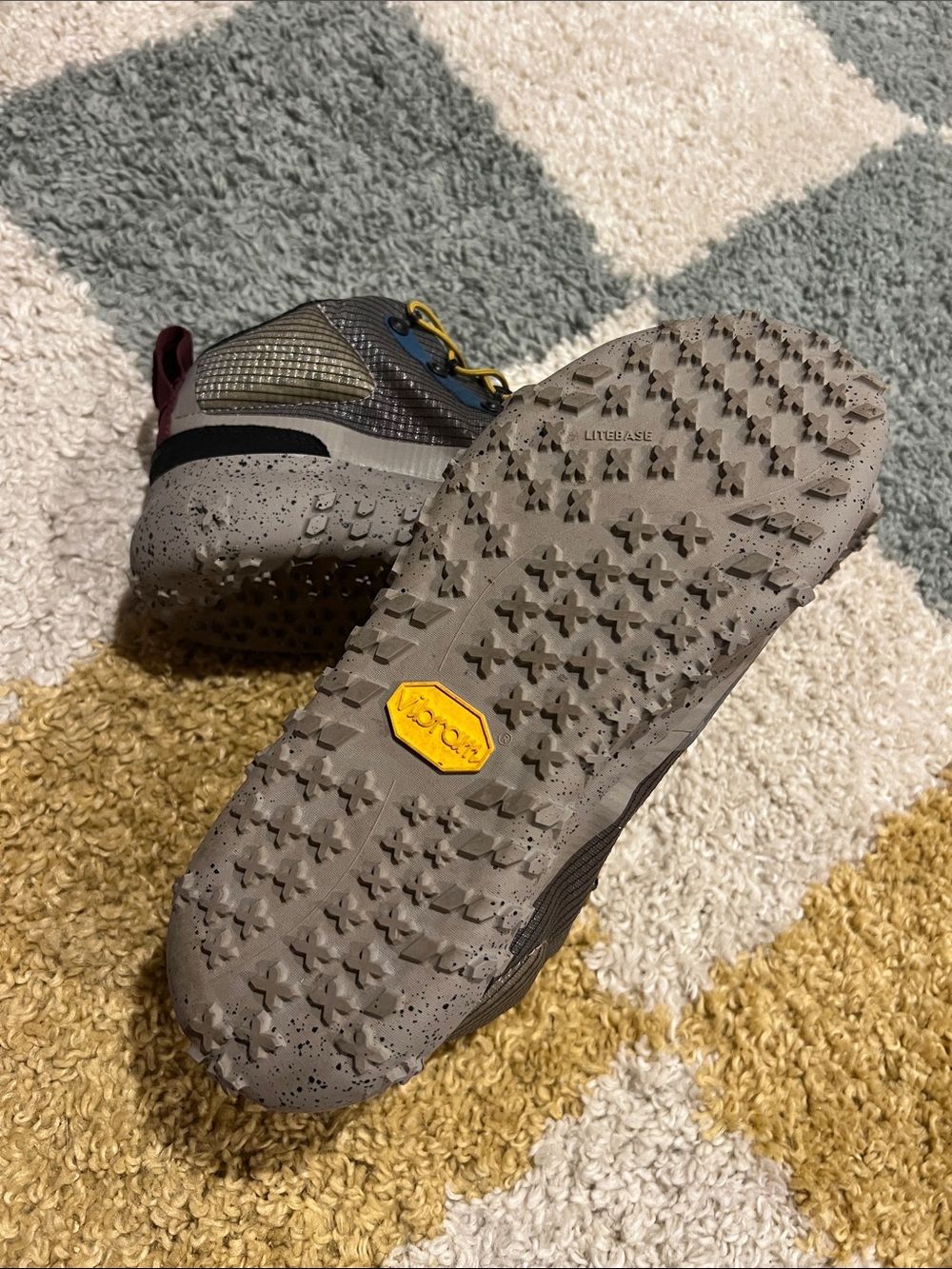 Brandblack Sansin Gray and Burgundy Hybrid Hiking Shoe - Picture 10 of 10